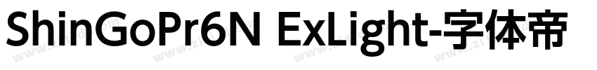 ShinGoPr6N ExLight字体转换
